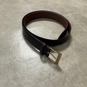 Bally Belt Mens Size 36 Loafer Brush Off‎ Brown Made in USA Soft Leather